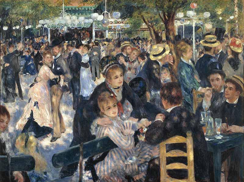 Pierre-Auguste Renoir Bal du moulin de la Galette Norge oil painting art